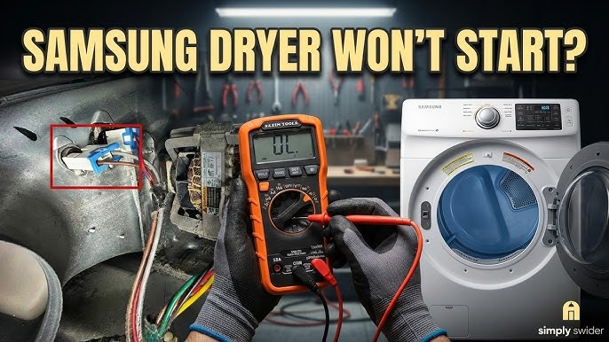 Complete checklist before starting Samsung dryer repair work