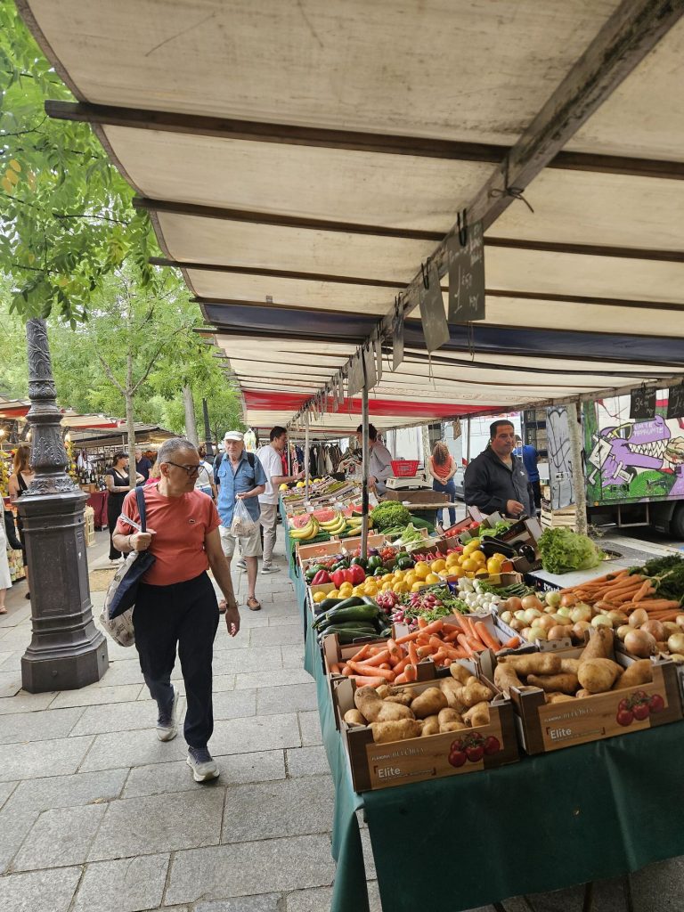 Fresh produce at a market