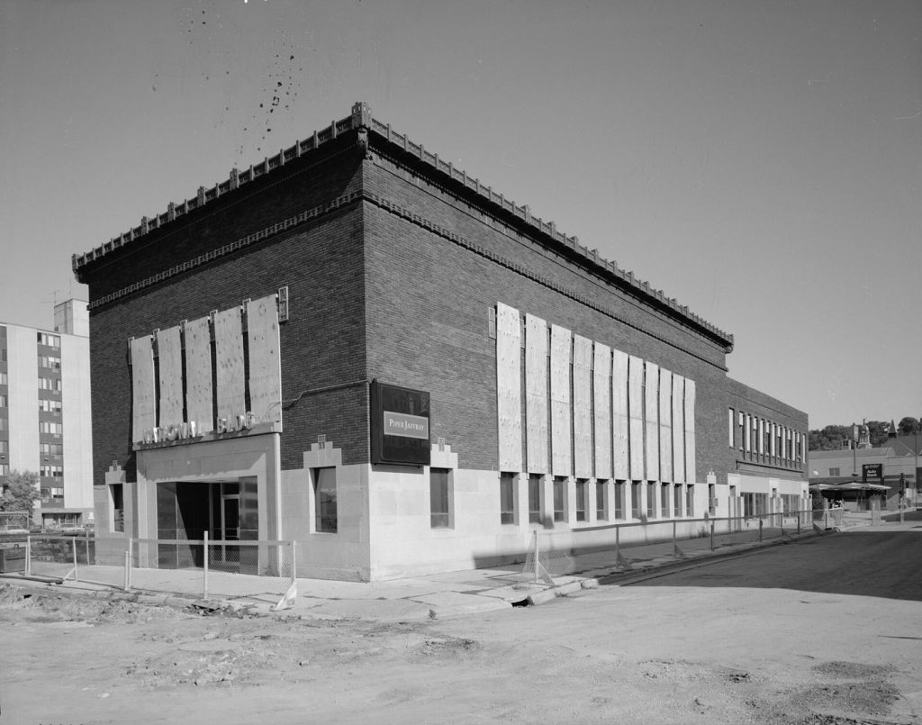 A bank building exterior