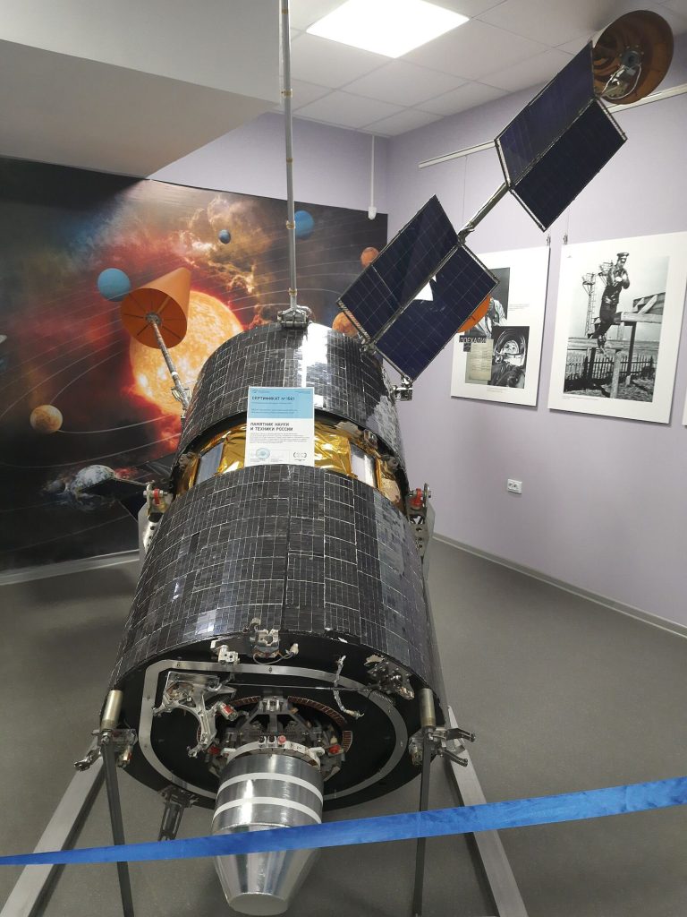 communications satellite orbiting earth providing internet coverage
